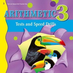 A Beka Book Arithmetic 3 Tests & Speed Drills Teacher/Answer Key NEW